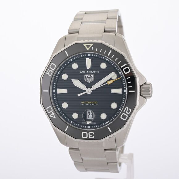 TAG Heuer Aquaracer WBP201A Black Ceramic 43mm Men's Auto Watch Box & Papers - Picture 5 of 15